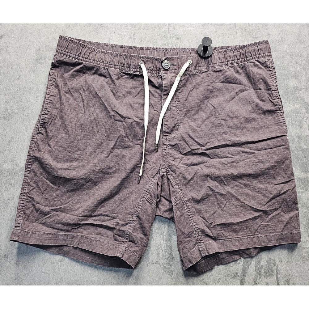 VUORI Mens Brown Ripstop Elastic Waist Hiking Shorts V370 XXL